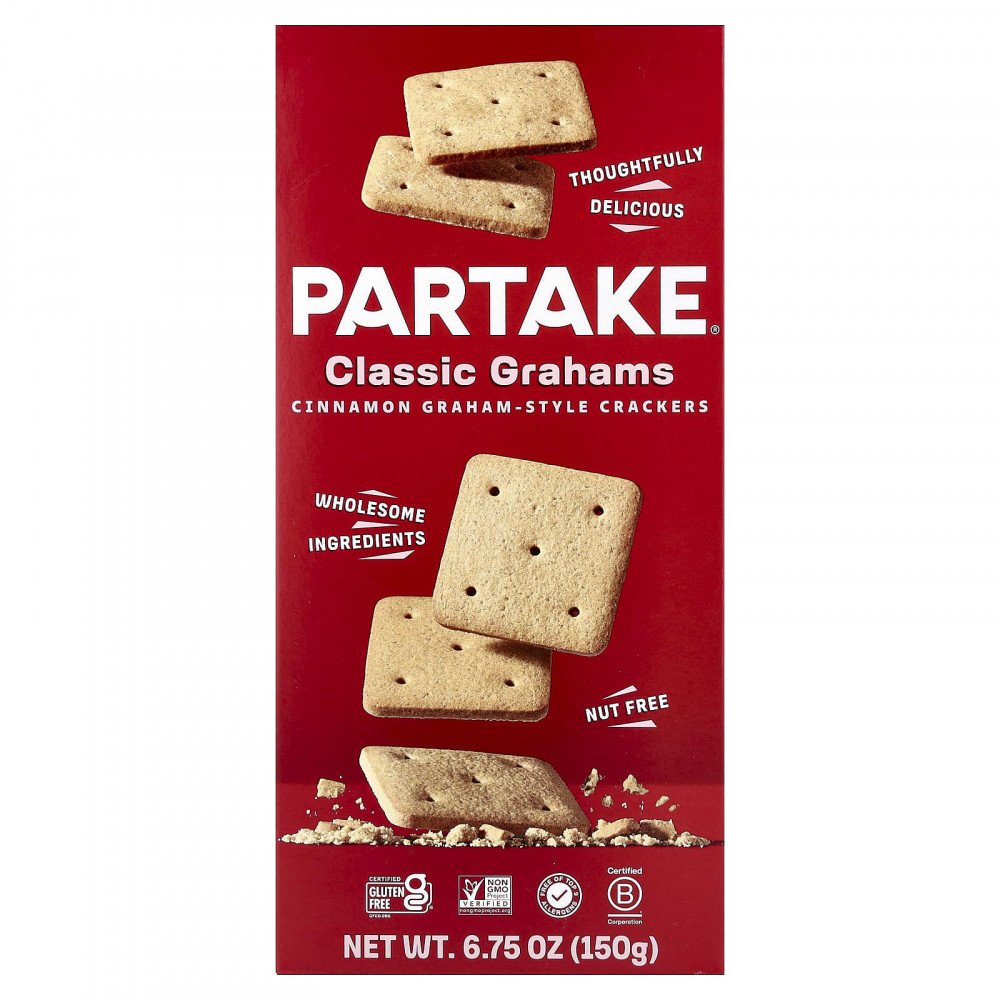Partake, Classic Grahams, корица, 150 г (6,75 унции) в Москве - eco-herb.ru | изображение Partake, Classic Grahams, корица, 150 г (6,75 унции) в Москве - eco-herb.ru | фото