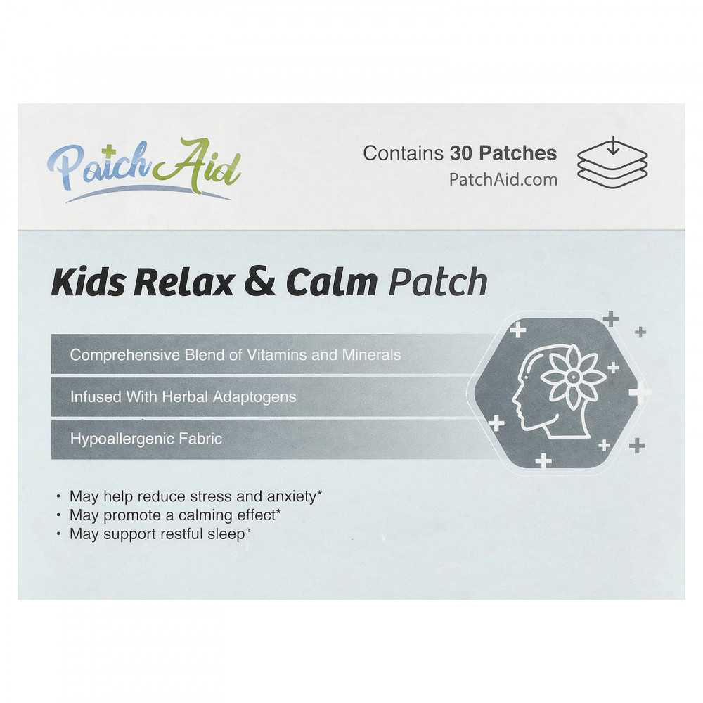 PatchAid, Kids Relax & Calm, патч для детей, 30 патчей в Москве - eco-herb.ru | изображение PatchAid, Kids Relax & Calm, патч для детей, 30 патчей в Москве - eco-herb.ru | фото
