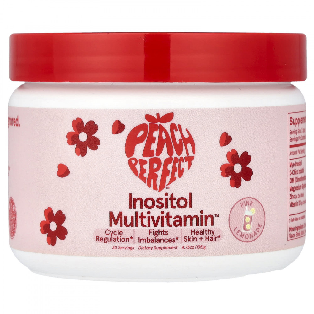 Peach Perfect, Inositol Multivitamin™, со вкусом розового лимонада, 135 г (4,75 унции) в Москве - eco-herb.ru | изображение Peach Perfect, Inositol Multivitamin™, со вкусом розового лимонада, 135 г (4,75 унции) в Москве - eco-herb.ru | фото