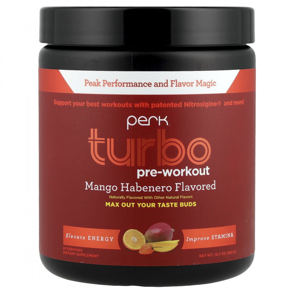 Perk Energy, Turbo, перед тренировкой, манго и хабенеро, 300 г (10,7 унции) в Москве - eco-herb.ru | изображение Perk Energy, Turbo, перед тренировкой, манго и хабенеро, 300 г (10,7 унции) в Москве - eco-herb.ru | фото