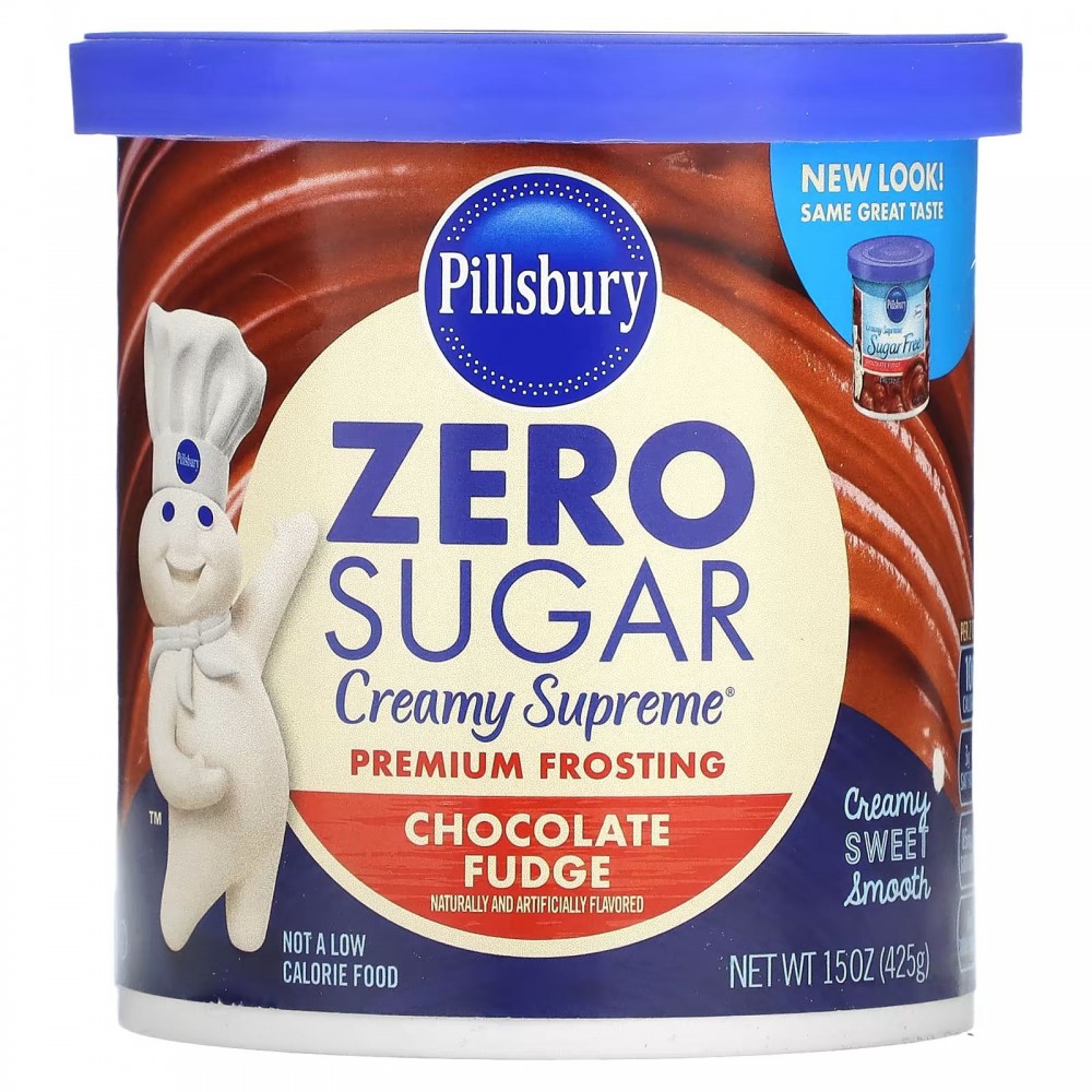 Pillsbury, Zero Sugar, Premium Frosting, Chocolate Fudge, 15 oz (425 g) в Москве - eco-herb.ru | фото