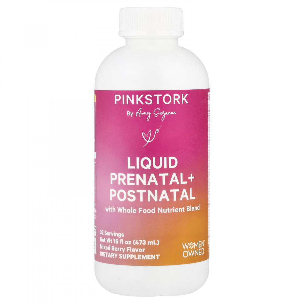 Pink Stork, Liquid Prenatal + Postnatal, смесь ягод, 473 мл (16 жидк. Унций) в Москве - eco-herb.ru | изображение Pink Stork, Liquid Prenatal + Postnatal, смесь ягод, 473 мл (16 жидк. Унций) в Москве - eco-herb.ru | фото