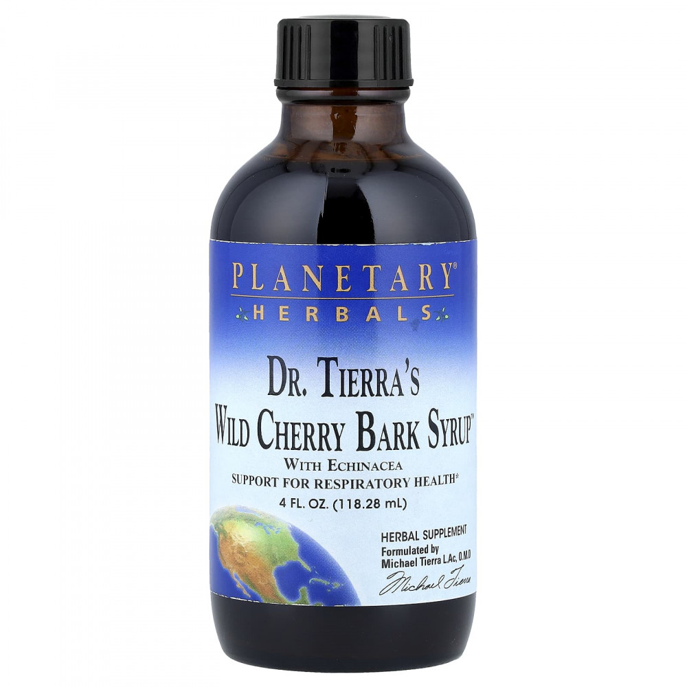 Planetary Herbals, Dr. Tierra's Wild Cherry Bark Syrop™, 118,28 мл (4 жидк. унции) в Москве - eco-herb.ru | изображение Planetary Herbals, Dr. Tierra's Wild Cherry Bark Syrop™, 118,28 мл (4 жидк. унции) в Москве - eco-herb.ru | фото