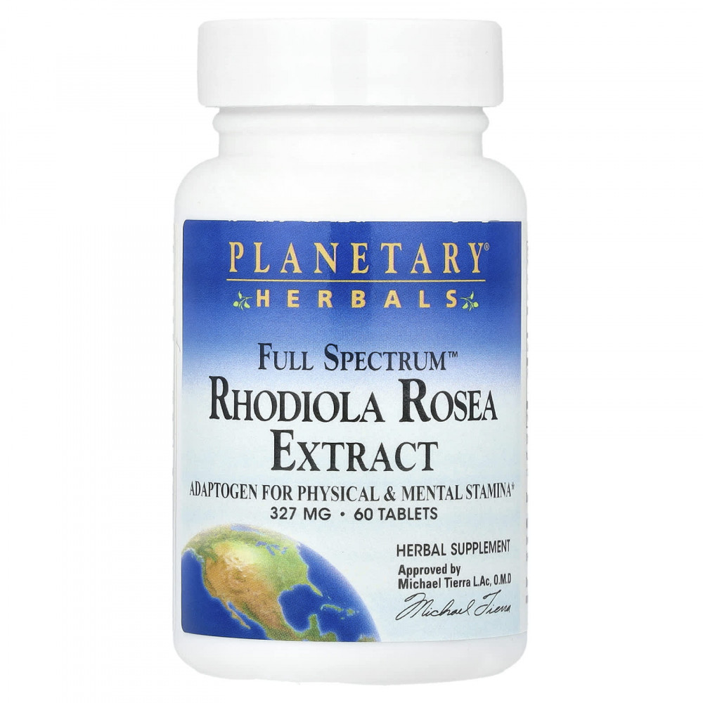 Planetary Herbals, Full Spectrum™, экстракт родиолы розовой (Rhodiola rosea), 60 таблеток (327 мг в 1 таблетке) в Москве - eco-herb.ru | изображение Planetary Herbals, Full Spectrum™, экстракт родиолы розовой (Rhodiola rosea), 60 таблеток (327 мг в 1 таблетке) в Москве - eco-herb.ru | фото