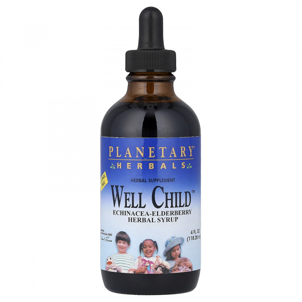 Planetary Herbals, Well Child™, травяной сироп из эхинацеи и бузины, 118,28 мл (4 жидк. унции) в Москве - eco-herb.ru | изображение Planetary Herbals, Well Child™, травяной сироп из эхинацеи и бузины, 118,28 мл (4 жидк. унции) в Москве - eco-herb.ru | фото