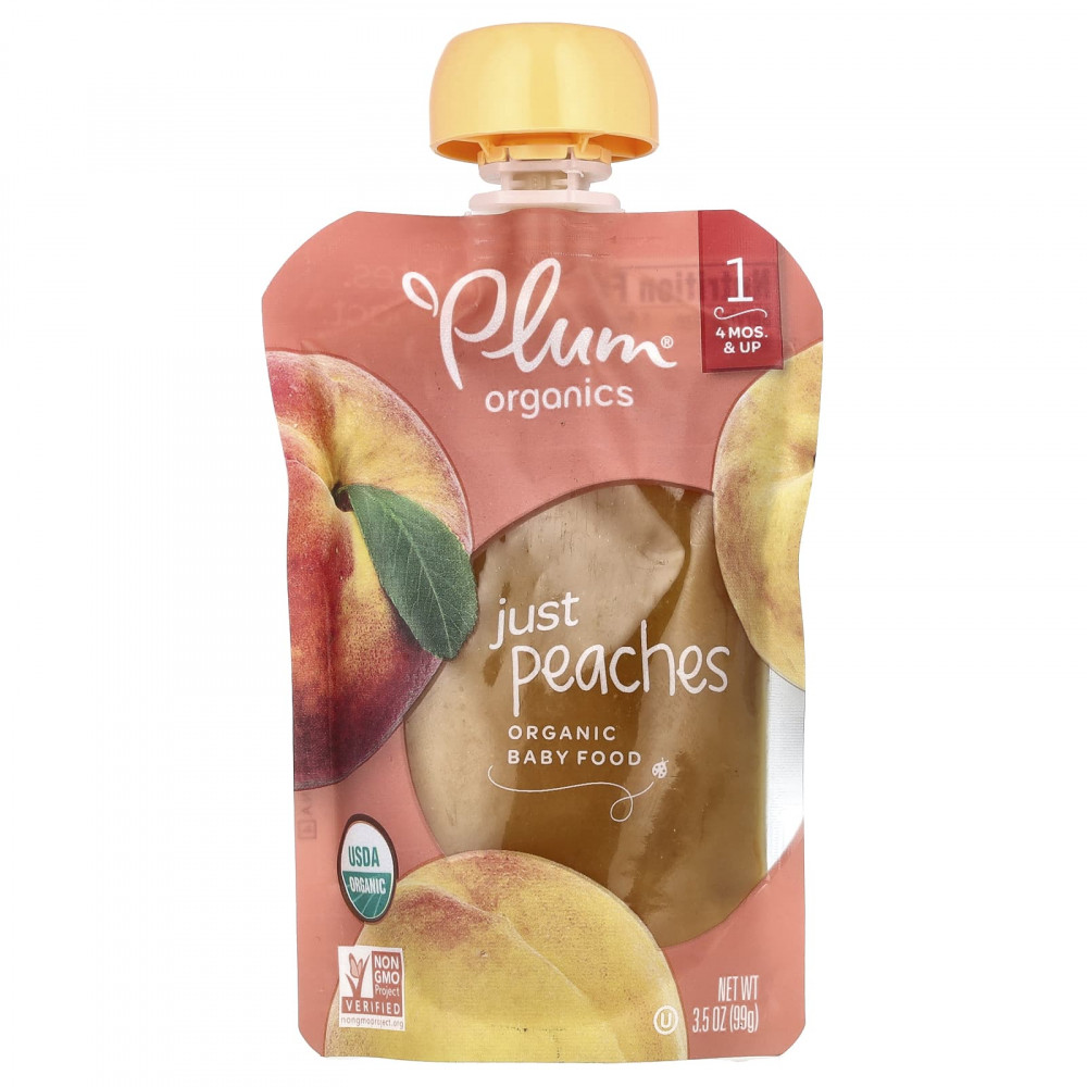 Plum Organics, органическое детское питание, от 4 месяцев и старше, персики, 99 г (3,5 унции) (Товар снят с продажи) в Москве - eco-herb.ru | изображение Plum Organics, органическое детское питание, от 4 месяцев и старше, персики, 99 г (3,5 унции) (Товар снят с продажи) в Москве - eco-herb.ru | фото