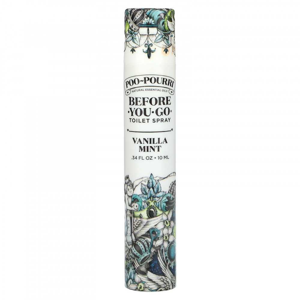 Poo-Pourri, Before-You-Go, спрей-освежитель для туалета, с ванилью и мятой, 10 мл (0,34 жидк. унции) (Товар снят с продажи) в Москве - eco-herb.ru | изображение Poo-Pourri, Before-You-Go, спрей-освежитель для туалета, с ванилью и мятой, 10 мл (0,34 жидк. унции) (Товар снят с продажи) в Москве - eco-herb.ru | фото