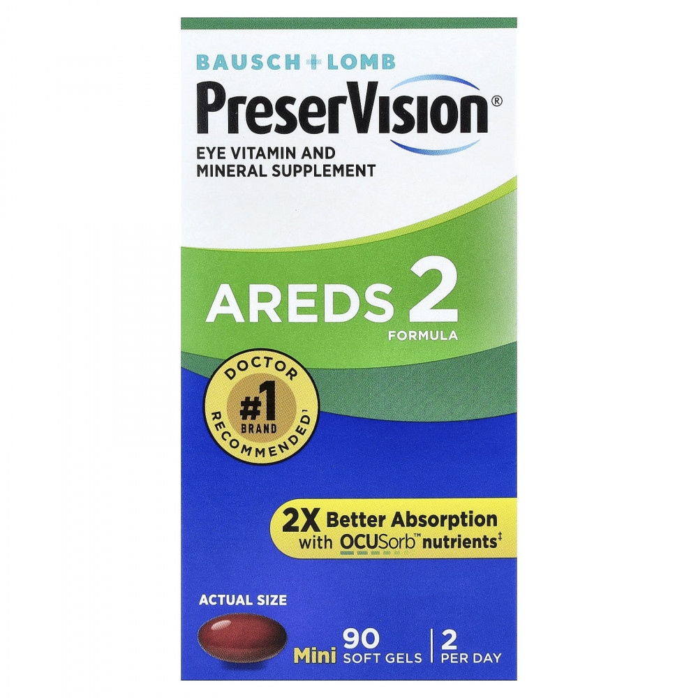 PreserVision, AREDS 2 Formula, 90 мини-капсул в Москве - eco-herb.ru | изображение PreserVision, AREDS 2 Formula, 90 мини-капсул в Москве - eco-herb.ru | фото