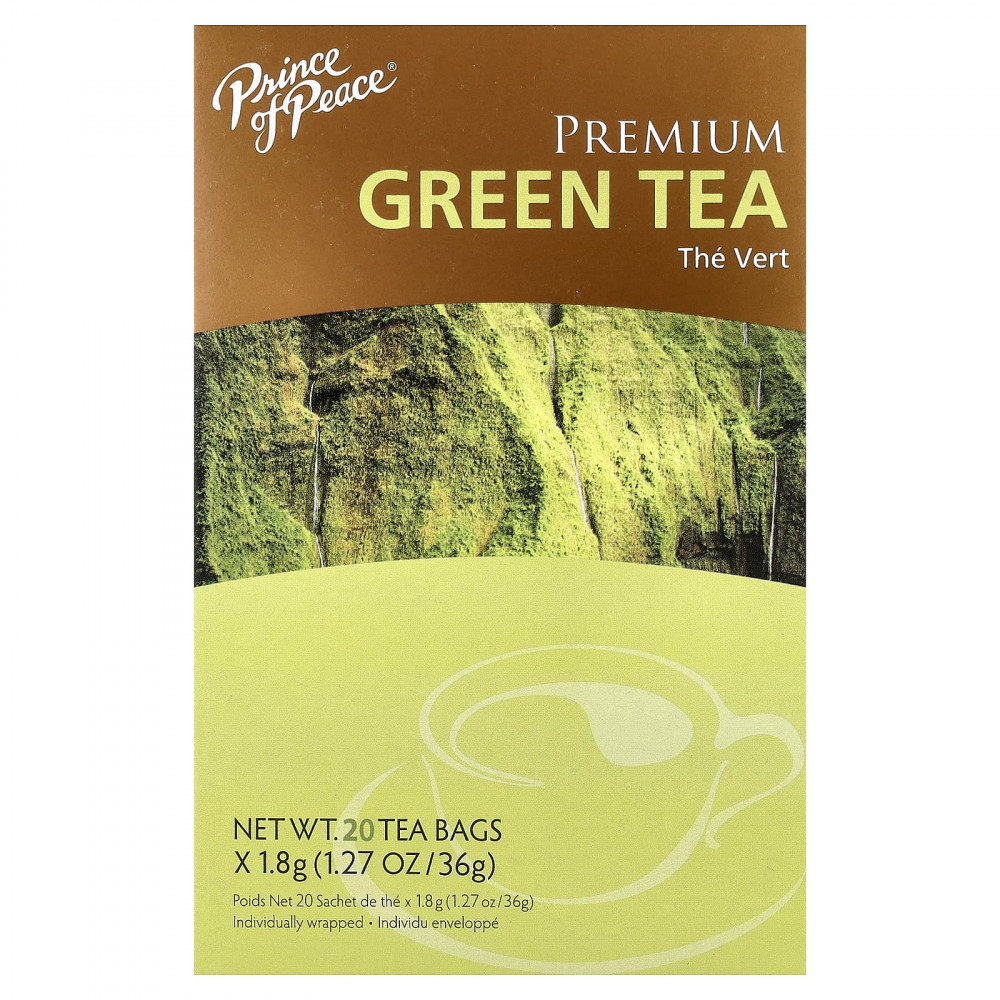 Prince of Peace, Зеленый чай премиального качества, 20 чайных пакетиков, 36 г (1,27 унции) (Товар снят с продажи) в Москве - eco-herb.ru | изображение Prince of Peace, Зеленый чай премиального качества, 20 чайных пакетиков, 36 г (1,27 унции) (Товар снят с продажи) в Москве - eco-herb.ru | фото