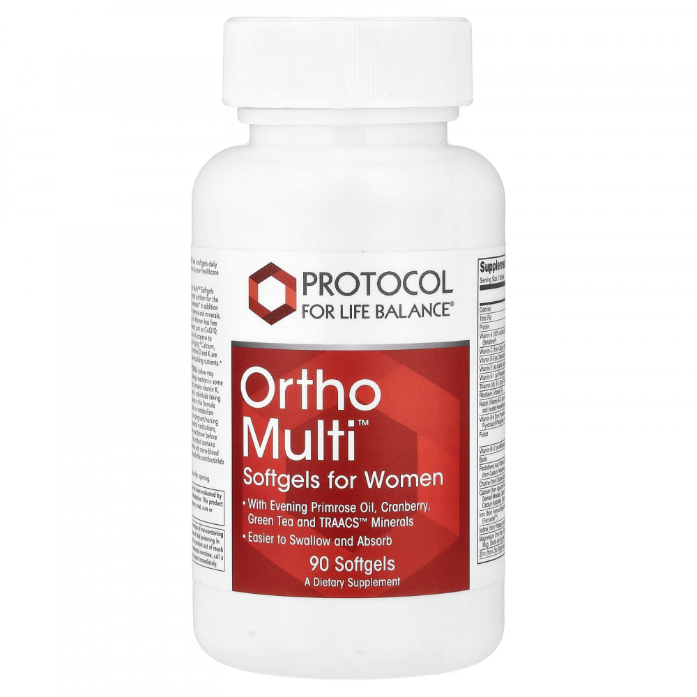 Protocol for Life Balance, Ortho Multi™, капсулы для женщин, 90 капсул в Москве - eco-herb.ru | изображение Protocol for Life Balance, Ortho Multi™, капсулы для женщин, 90 капсул в Москве - eco-herb.ru | фото