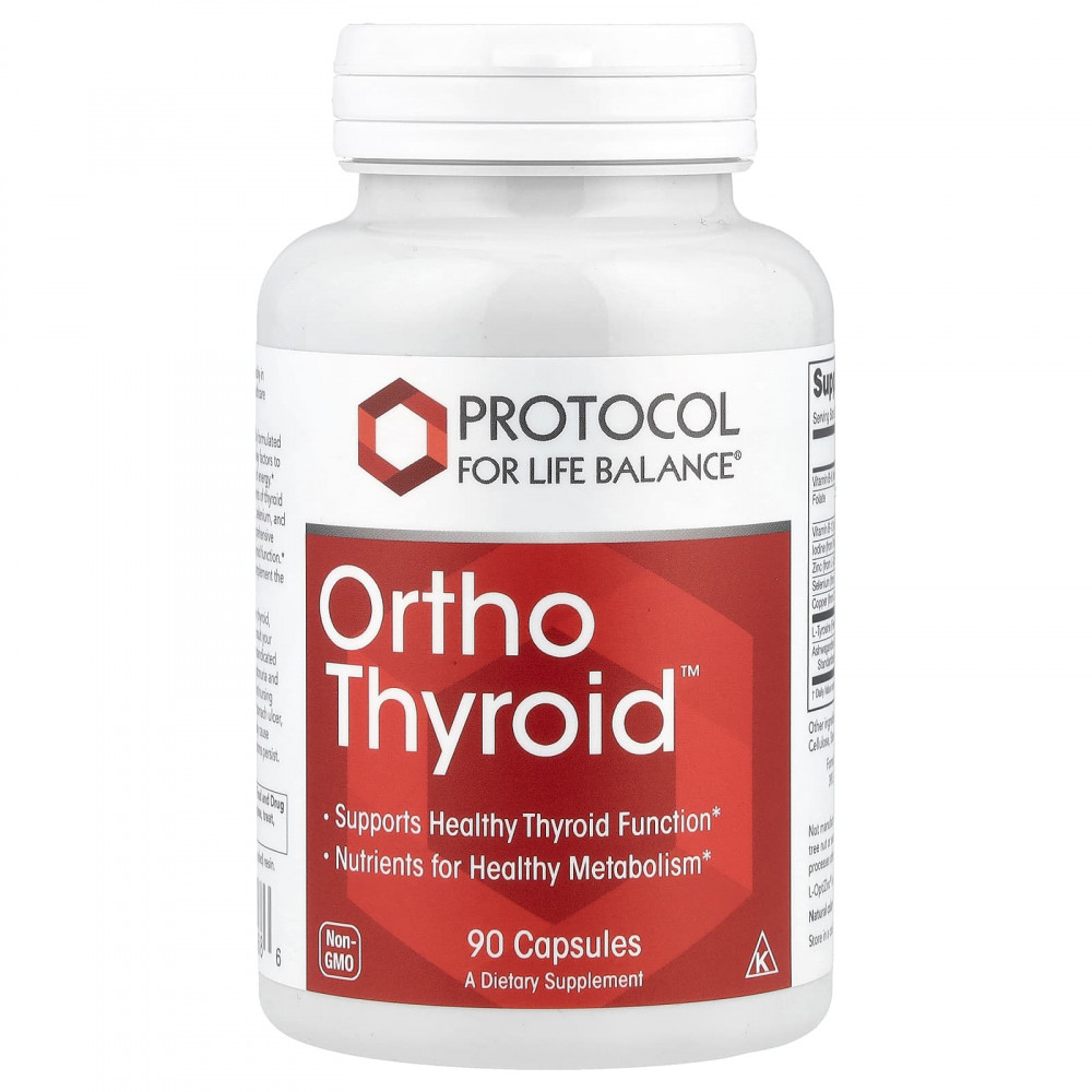 Protocol for Life Balance, Ortho Thyroid™, 90 капсул в Москве - eco-herb.ru | изображение Protocol for Life Balance, Ortho Thyroid™, 90 капсул в Москве - eco-herb.ru | фото