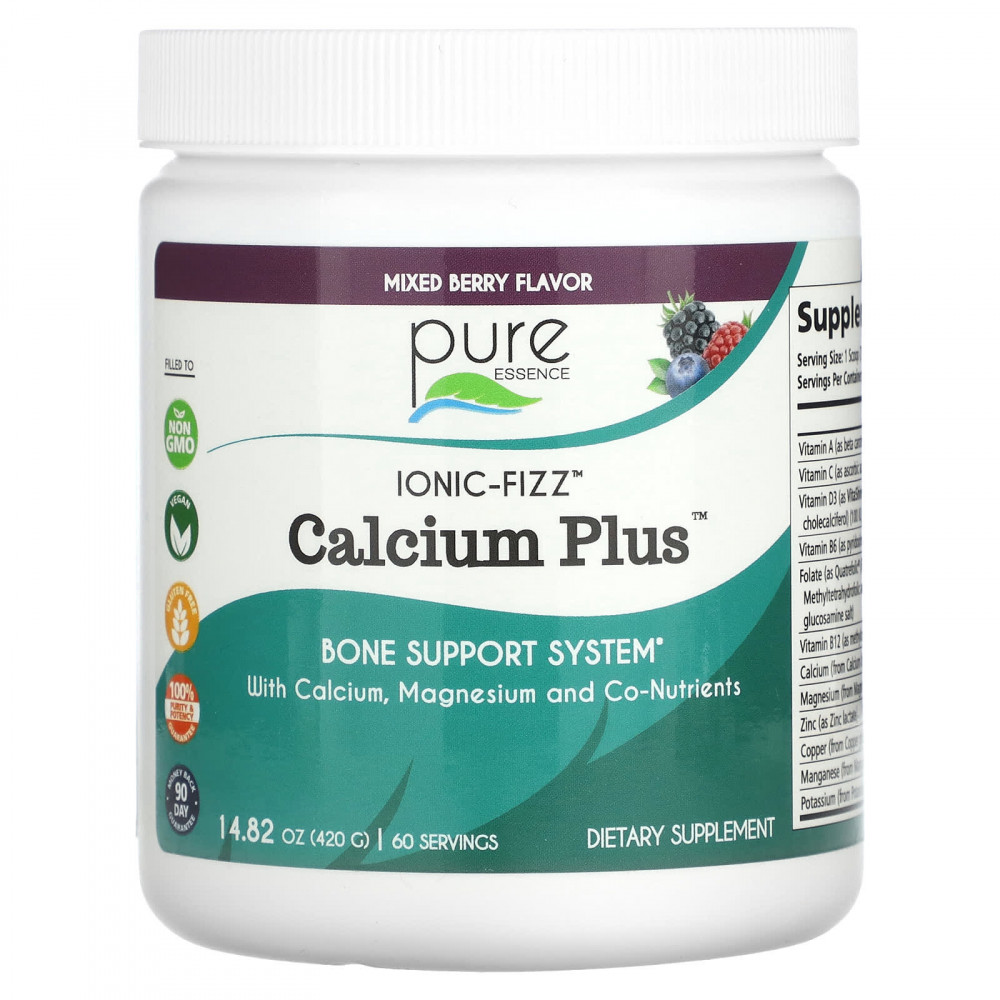 Pure Essence, Ionic-Fizz, Calcium Plus, ягодное ассорти, 420 г (14,82 унции) в Москве - eco-herb.ru | изображение Pure Essence, Ionic-Fizz, Calcium Plus, ягодное ассорти, 420 г (14,82 унции) в Москве - eco-herb.ru | фото