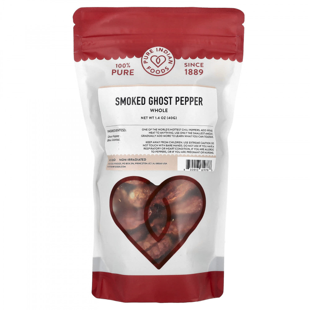 Pure Indian Foods, Копченый призрачный перец, цельный, 40 г (1,4 унции) в Москве - eco-herb.ru | изображение Pure Indian Foods, Копченый призрачный перец, цельный, 40 г (1,4 унции) в Москве - eco-herb.ru | фото