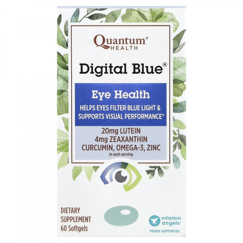 Quantum Health, Digital Blue®, средство для здоровья глаз, 60 капсул в Москве - eco-herb.ru | изображение Quantum Health, Digital Blue®, средство для здоровья глаз, 60 капсул в Москве - eco-herb.ru | фото