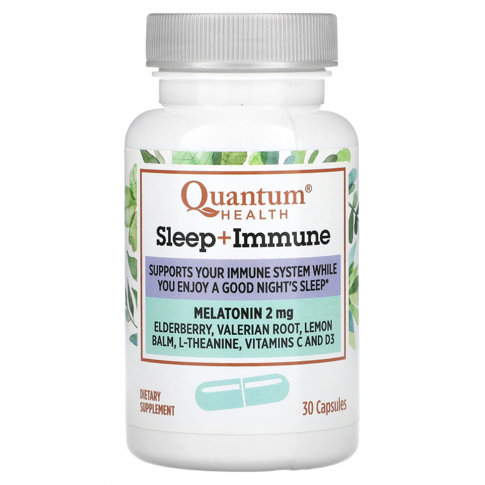 Quantum Health, Sleep + Immune, мелатонин, 30 капсул в Москве - eco-herb.ru | изображение Quantum Health, Sleep + Immune, мелатонин, 30 капсул в Москве - eco-herb.ru | фото