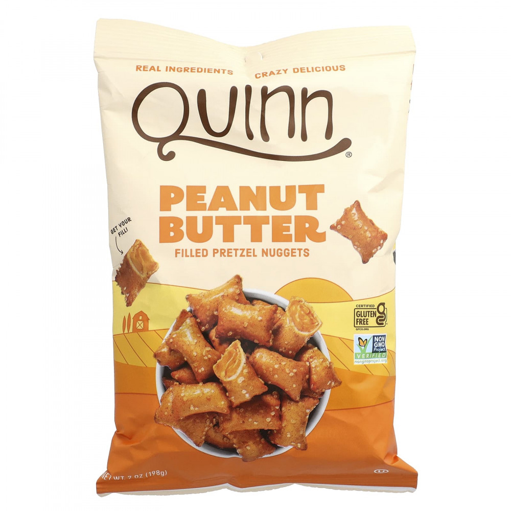 Quinn Snacks, крендели с начинкой, с арахисовой пастой, 198 г (7 унций) в Москве - eco-herb.ru | изображение Quinn Snacks, крендели с начинкой, с арахисовой пастой, 198 г (7 унций) в Москве - eco-herb.ru | фото