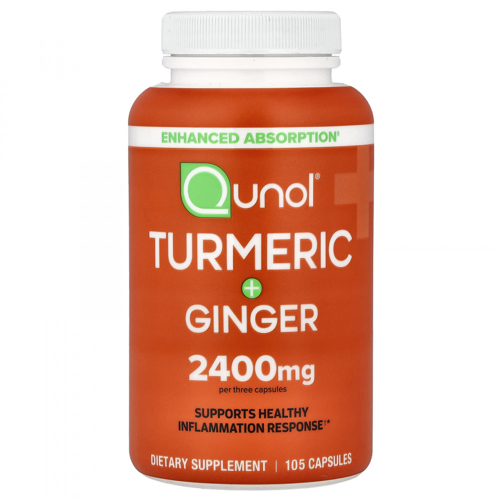 Qunol, куркума и имбирь, 105 капсул в Москве - eco-herb.ru | изображение Qunol, куркума и имбирь, 105 капсул в Москве - eco-herb.ru | фото