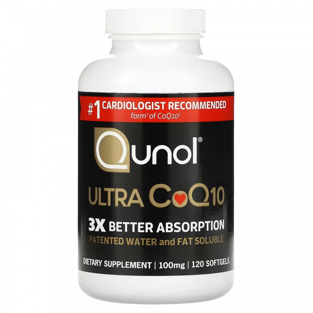 Qunol, Ultra CoQ10, 100 ml, 120 Softgels купить в Москве