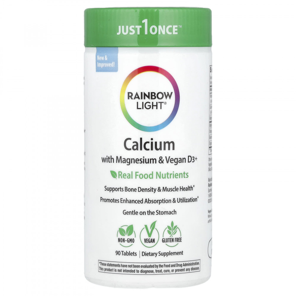 Rainbow Light, Кальций с магнием и витамином D3 +, 90 таблеток в Москве - eco-herb.ru | изображение Rainbow Light, Кальций с магнием и витамином D3 +, 90 таблеток в Москве - eco-herb.ru | фото