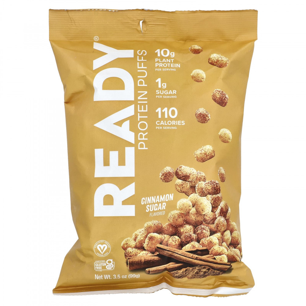 Ready, Protein Puffs, сахар с корицей, 99 г (3,5 унции) (Товар снят с продажи) в Москве - eco-herb.ru | изображение Ready, Protein Puffs, сахар с корицей, 99 г (3,5 унции) (Товар снят с продажи) в Москве - eco-herb.ru | фото