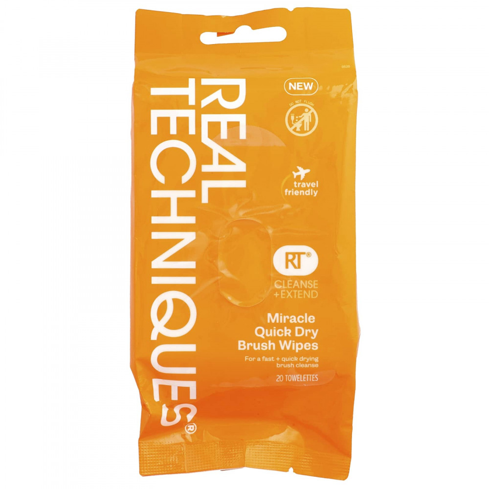 Real Techniques, Cleanse + Extension, быстросохнущие салфетки для расчесывания, 20 шт. в Москве - eco-herb.ru | изображение Real Techniques, Cleanse + Extension, быстросохнущие салфетки для расчесывания, 20 шт. в Москве - eco-herb.ru | фото
