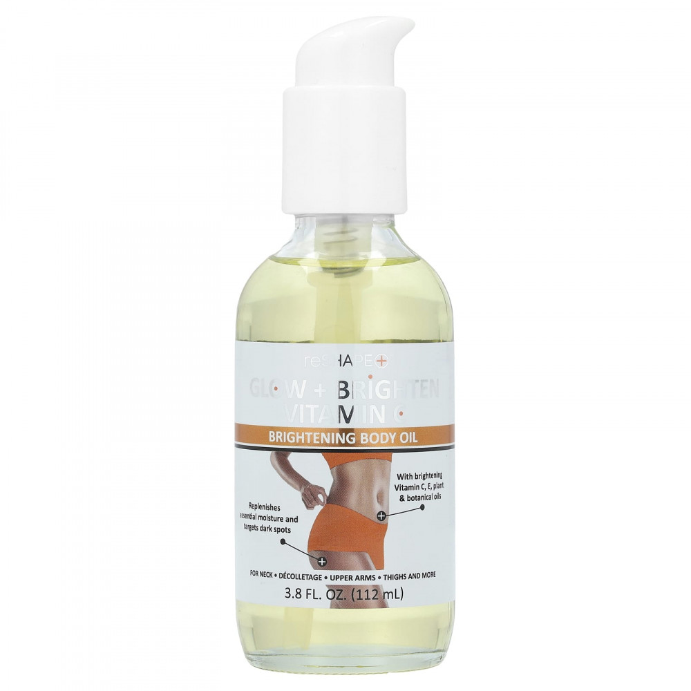 Reshape Plus, Glow + Brightening Vitamin C, осветляющее масло для тела, 112 мл (3,8 жидк. унц.) в Москве - eco-herb.ru | изображение Reshape Plus, Glow + Brightening Vitamin C, осветляющее масло для тела, 112 мл (3,8 жидк. унц.) в Москве - eco-herb.ru | фото