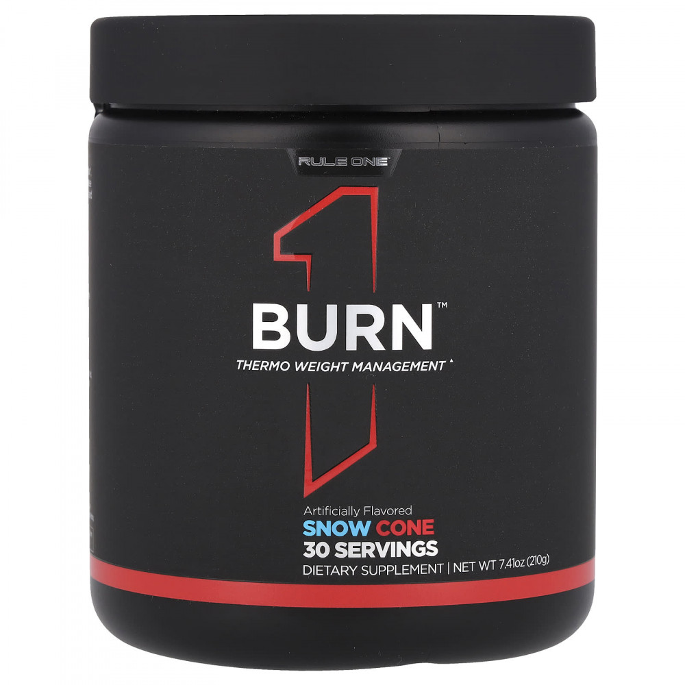 Rule One Proteins, Burn ™, Thermo Weight Management, снежный конус, 210 г (7,41 унции) в Москве - eco-herb.ru | изображение Rule One Proteins, Burn ™, Thermo Weight Management, снежный конус, 210 г (7,41 унции) в Москве - eco-herb.ru | фото