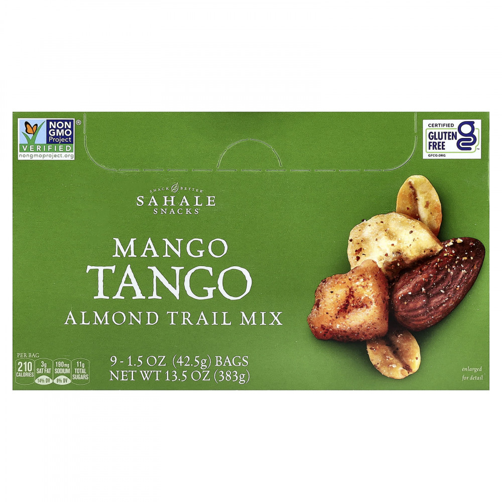 Sahale Snacks, смесь миндаля, орехов и сухофруктов, манго, 9 пакетиков по 42,5 г (1,5 унции) в Москве - eco-herb.ru | изображение Sahale Snacks, смесь миндаля, орехов и сухофруктов, манго, 9 пакетиков по 42,5 г (1,5 унции) в Москве - eco-herb.ru | фото
