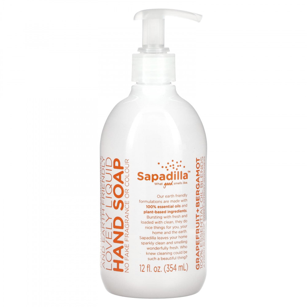 Sapadilla, Lovely Liquid, мыло для рук, грейпфрут + бергамот, 354 мл (12 жидк. унц.) (Товар снят с продажи) в Москве - eco-herb.ru | изображение Sapadilla, Lovely Liquid, мыло для рук, грейпфрут + бергамот, 354 мл (12 жидк. унц.) (Товар снят с продажи) в Москве - eco-herb.ru | фото