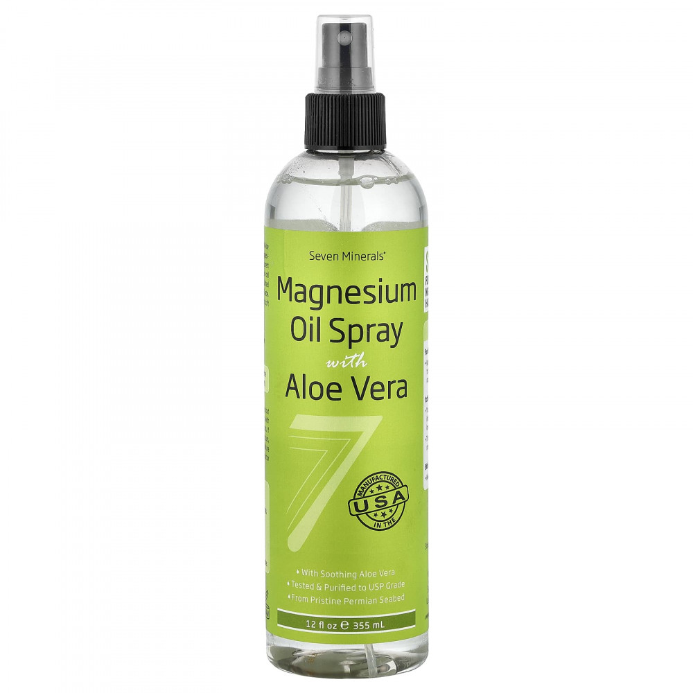 Seven Minerals, спрей с магниевым маслом и алоэ вера, 355 мл (12 жидк. унций) в Москве - eco-herb.ru | изображение Seven Minerals, спрей с магниевым маслом и алоэ вера, 355 мл (12 жидк. унций) в Москве - eco-herb.ru | фото
