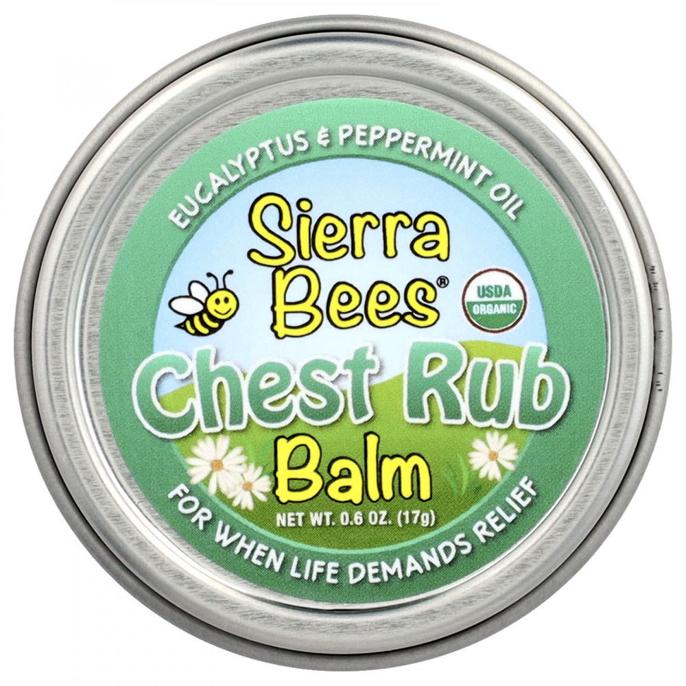 Sierra Bees, Бальзам для втирания в грудь, эвкалипт и перечная мята, 17 г (0,6 унции) (Товар снят с продажи) в Москве - eco-herb.ru | изображение Sierra Bees, Бальзам для втирания в грудь, эвкалипт и перечная мята, 17 г (0,6 унции) (Товар снят с продажи) в Москве - eco-herb.ru | фото