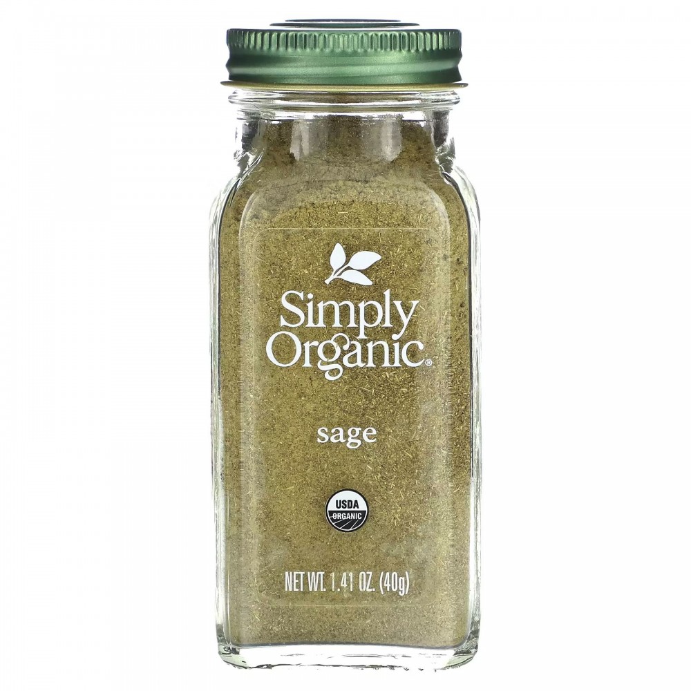 Simply Organic, Sage, Ground, 1.41 oz (40 g) в Москве - eco-herb.ru | фото