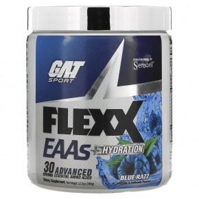 GAT, Flexx EAA + Hydration, Blue Razz, 355,2 г (12,5 унции) - описание