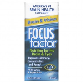 Focus Factor, Brain & Vision, 60 таблеток в Москве - eco-herb.ru | фото