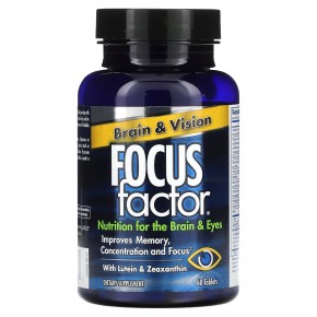 Focus Factor, Brain & Vision, 60 таблеток в Москве - eco-herb.ru | фото