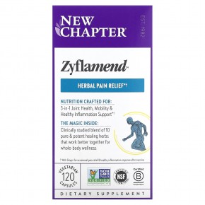 New Chapter, Zyflamend, чистые и эффективные экстракты, 120 вегетарианских капсул - описание