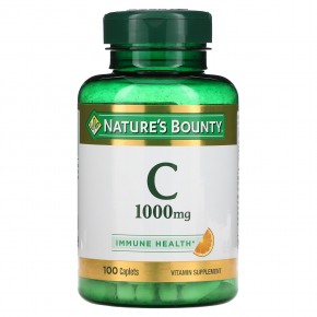 Nature's Bounty, витамин C, 1000 мг, 100 капсул в Москве - eco-herb.ru | фото
