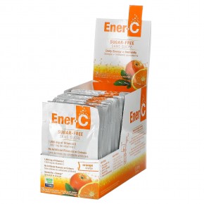Ener-C, мультивитаминная смесь для приготовления напитка, без сахара, апельсин, 1000 мг, 30 пакетиков по 5,35 г (0,2 унции) - описание
