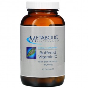 Metabolic Maintenance, Буферизованный витамин C с биофлавоноидами, 1000 мг, 90 капсул в Москве - eco-herb.ru | фото