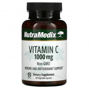 NutraMedix, Витамин C, 1000 мг, 120 растительных капсул в Москве - eco-herb.ru | фото