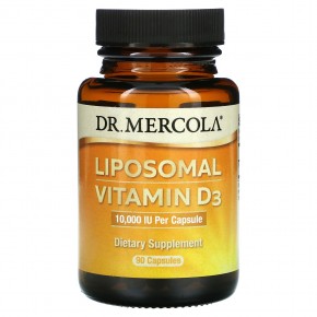 Dr. Mercola, Liposomal Vitamin D3 , 10,000 IU, 90 Capsules в Москве - eco-herb.ru | фото