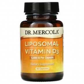 Dr. Mercola, Liposomal Vitamin D3, 5,000 IU, 90 Capsules в Москве - eco-herb.ru | фото