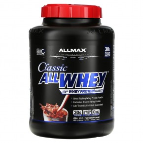 ALLMAX, Classic AllWhey, 100% Whey Protein, 100% сывороточный протеин, шоколад, 2,27 кг (5 фунтов) - описание