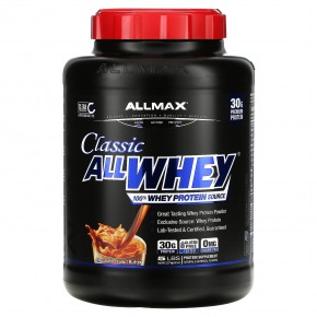ALLMAX, Classic AllWhey, 100% сывороточный протеин, шоколад и арахисовое масло, 2,27 кг (5 фунтов) - описание