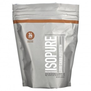 Isopure, Протеиновый порошок с низким содержанием углеводов, голландский шоколад, 1 фунт (454 г) - описание