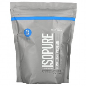Isopure, без углеводов, протеиновый порошок, ванильный крем, 454 кг (1 фунт) - описание