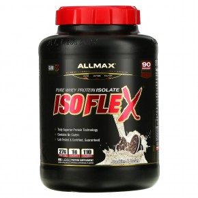ALLMAX, Isoflex®, чистый изолят сывороточного протеина, печенье и сливки, 2,27 кг (5 фунтов) - описание