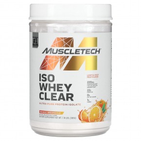 Muscletech, ISO Whey Clear, Ultra-Pure Protein Isolate, Orange Dreamsicle, 1.1 lbs (505 g) в Москве - eco-herb.ru | фото