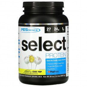 PEScience, Select Protein, Amazing Cake Pop, 850,5 г (1,9 фунта) - описание