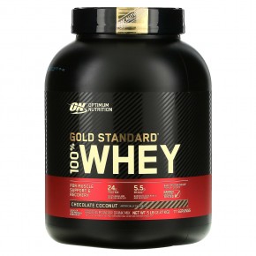 Optimum Nutrition, Gold Standard 100% Whey, со вкусом шоколада и кокоса, 2,27 кг (5 фунтов) - описание